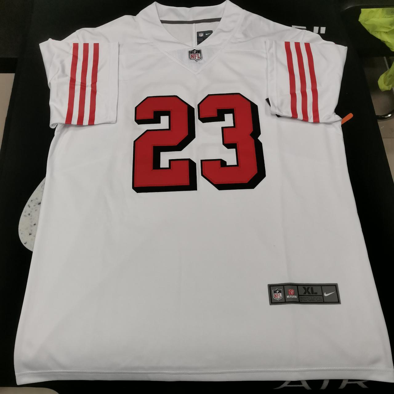 Christian McCaffrey 23 San Francisco 49ers Vapor Black/Red