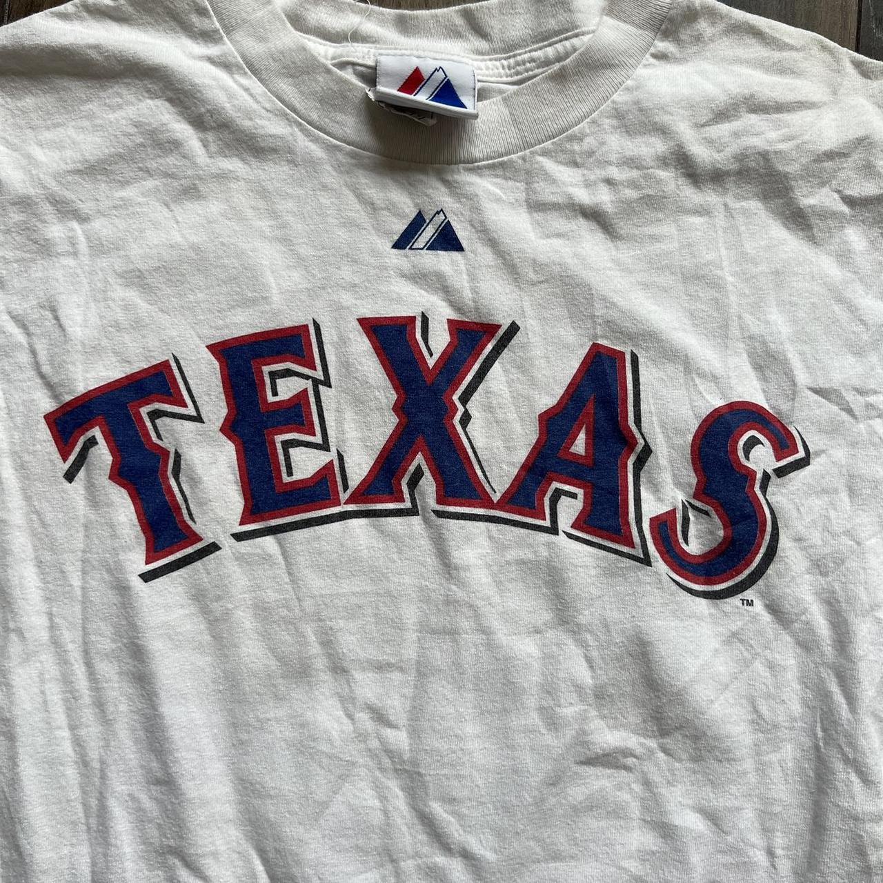 Texas Rangers T-Shirt Women's Size Small S 3/4 - Depop