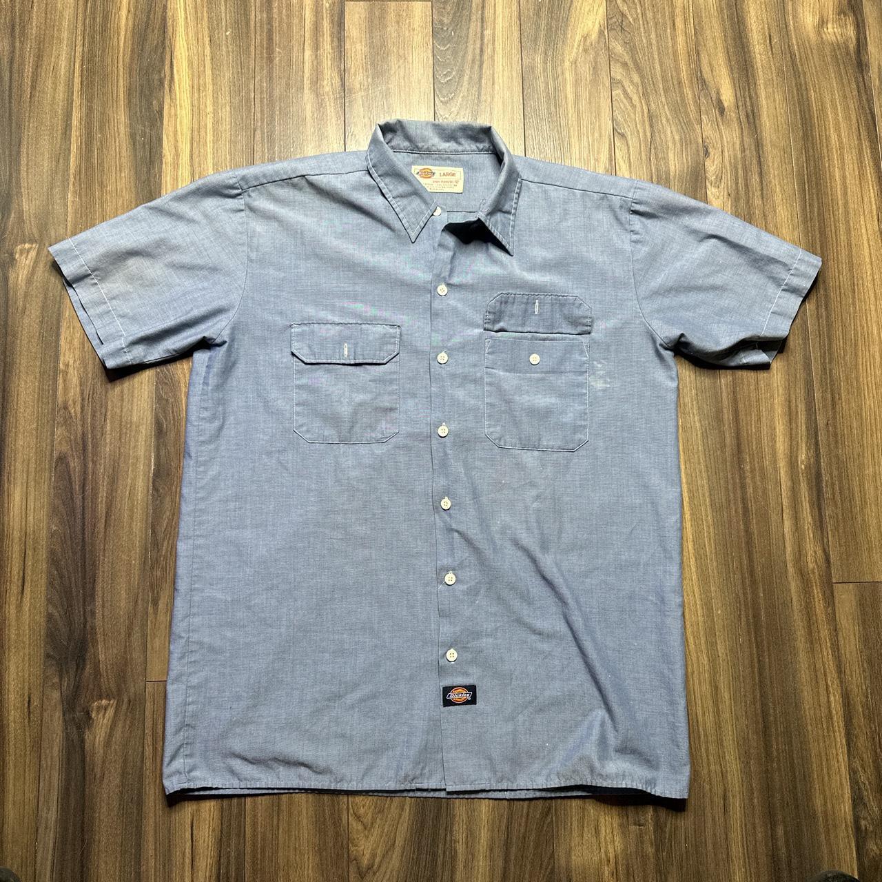 Vintage Dickies button up shirt •Size:... - Depop