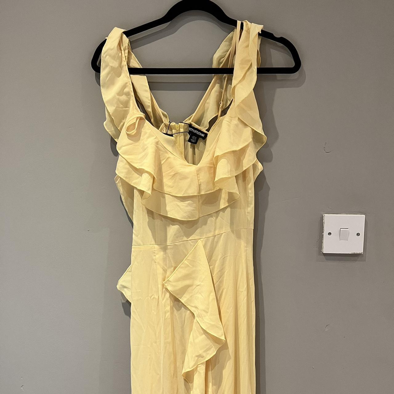 PLT yellow ruffled maxi dress Perfect condition... | Depop