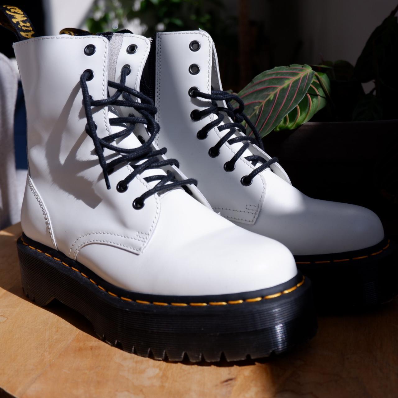 Dr. Martens Men's White Boots | Depop
