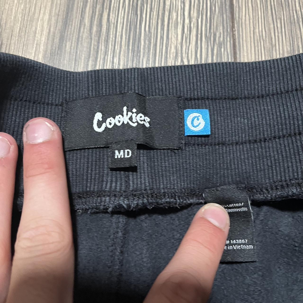 Black and blue cookies sweatpants good condition - Depop