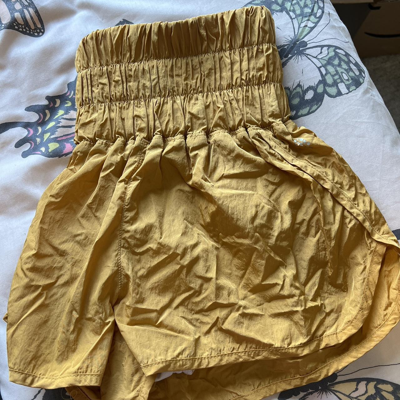 Free people movement the way home shorts yellow 🪷... - Depop