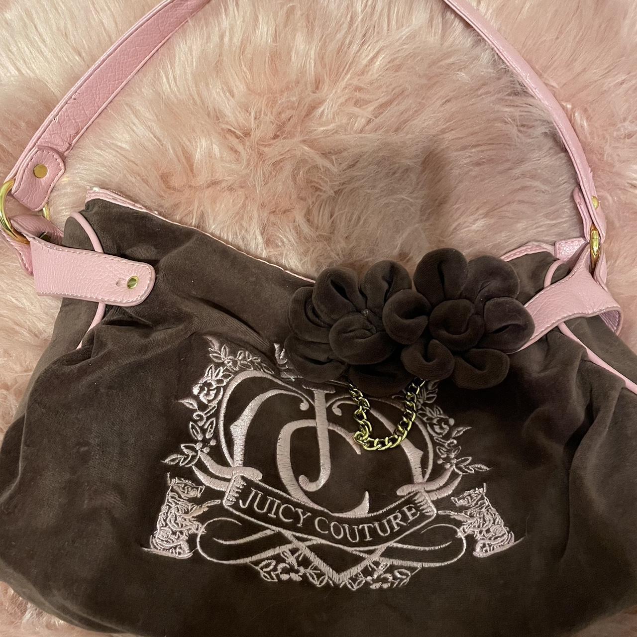 Juicy Couture Women's Brown and Pink Bag | Depop