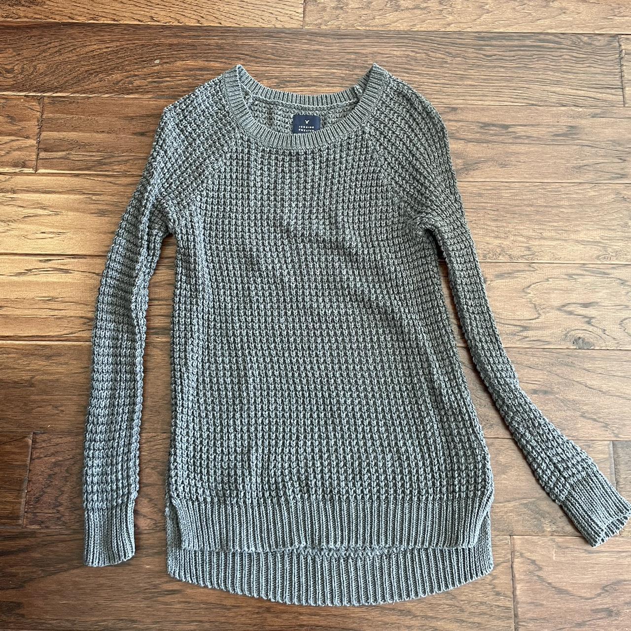 American eagle grey on sale sweater