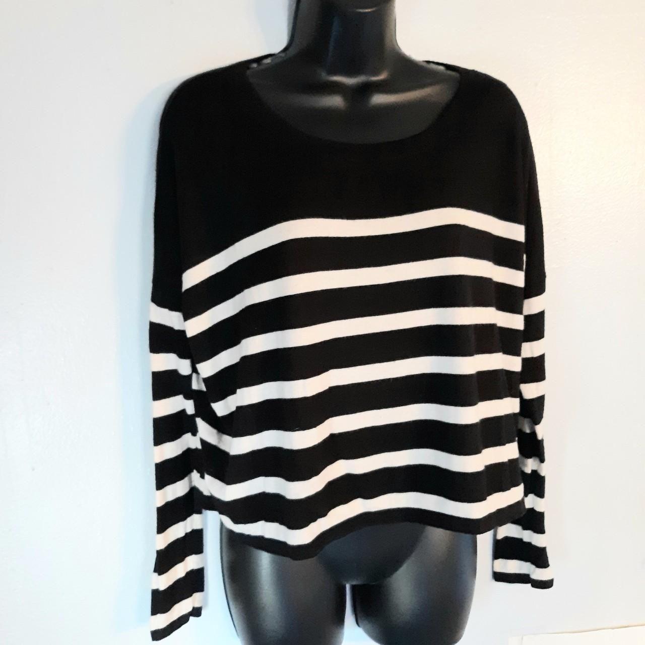 Express black and white sweater hotsell