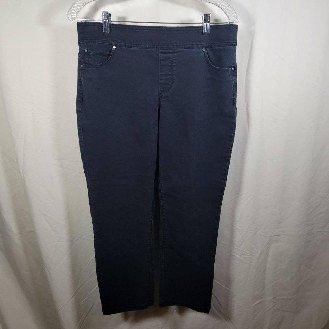 Kim Rogers “Tummy Control” Pull-On Straight Gray Pants - Size 12