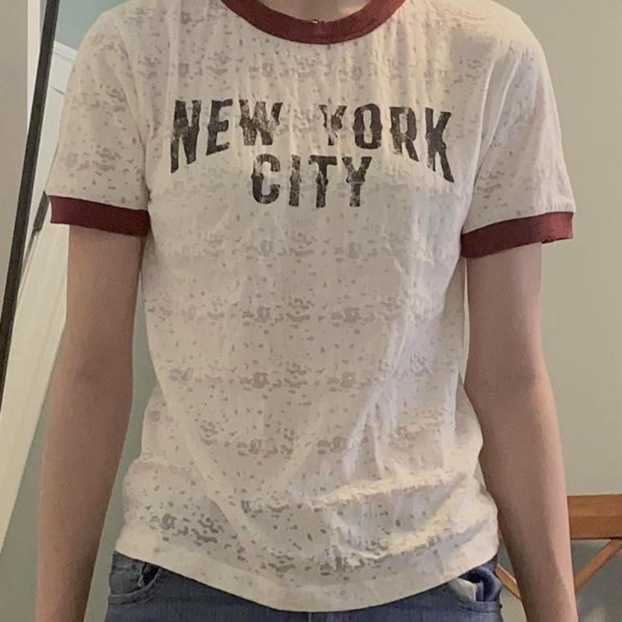 NEW YORK PRINT T-SHIRT - Burgundy