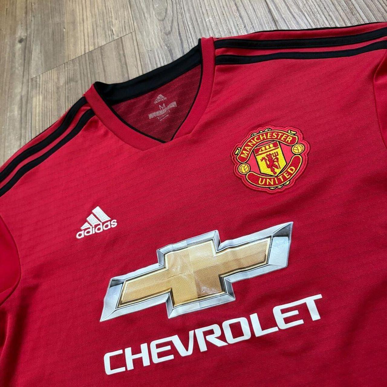 Adidas Manchester United Jersey 2018 2019 Red Shirt... - Depop