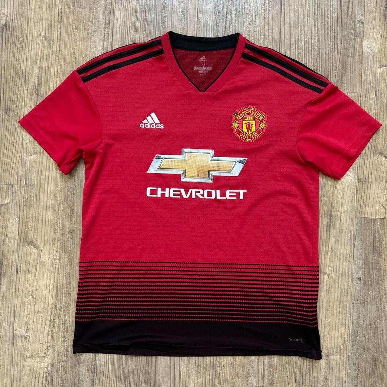 Adidas Manchester United Jersey 2018 2019 Red Shirt... - Depop