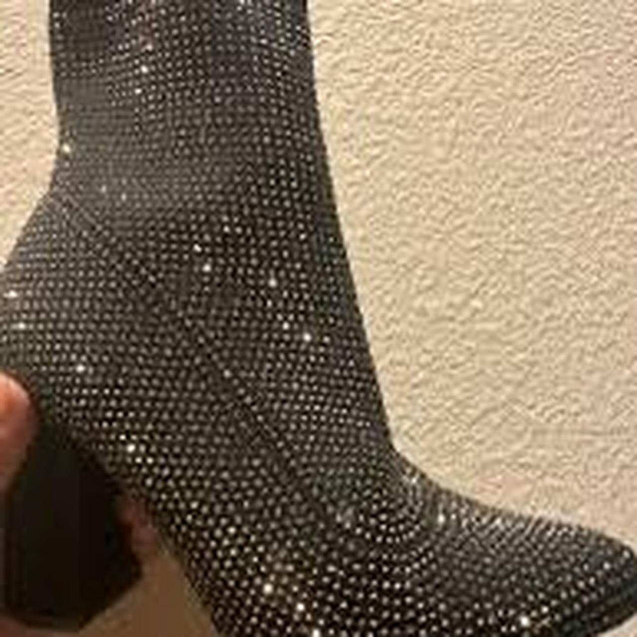 Wild pair Baybe Bling Sock Booties, Created Depop