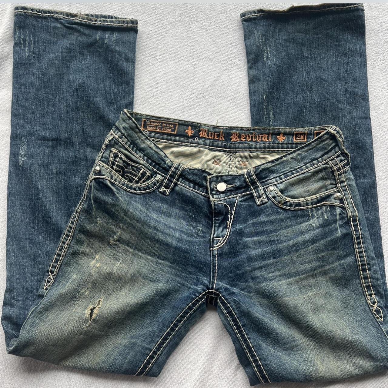 RockRevival Women's Bootcut Distressed Jeans Blue/Navy 28