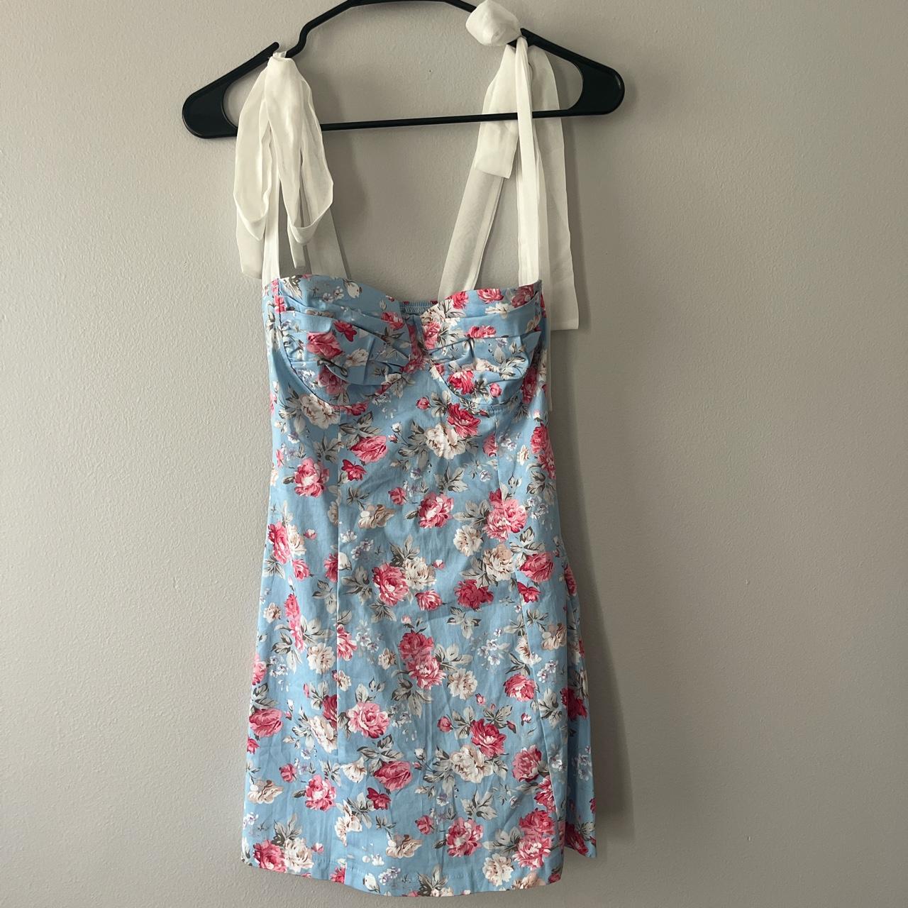 Lucy in the Sky Women's Blue Dress | Depop