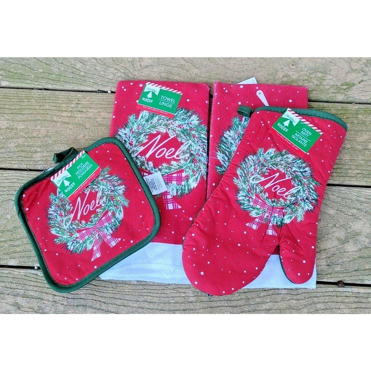 Kitchen, Christmas Kitchen Towels Pot Holders