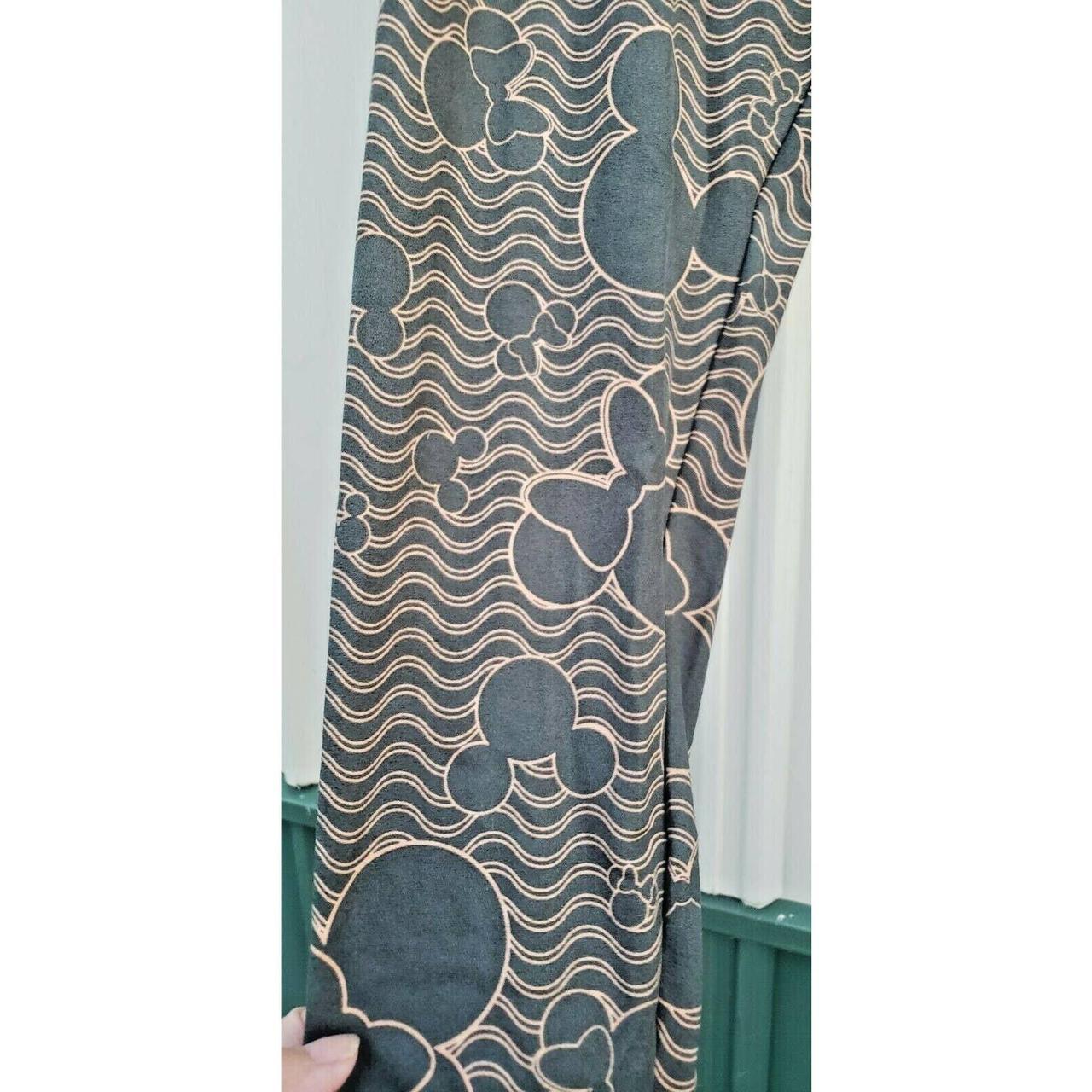 LuLaRoe Disney Leggings Green Mickey Mouse Tall 