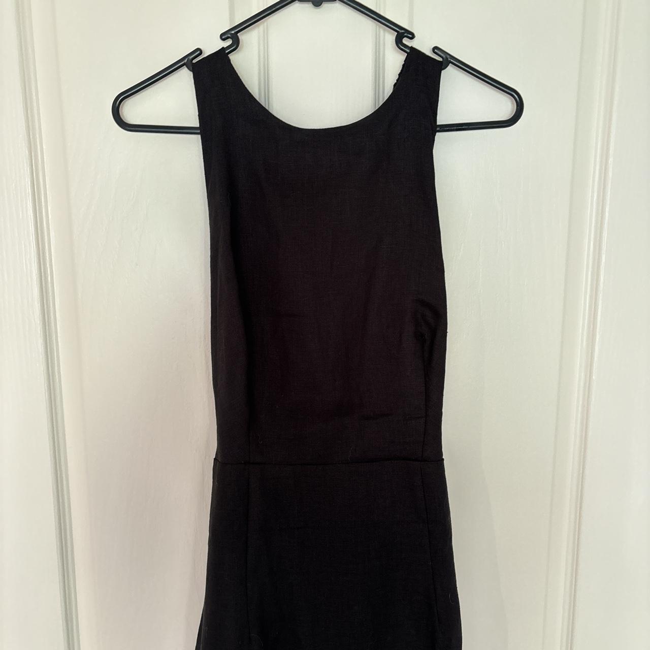 Aere Linen Cross Back Maxi Dress Size 10 New With Depop