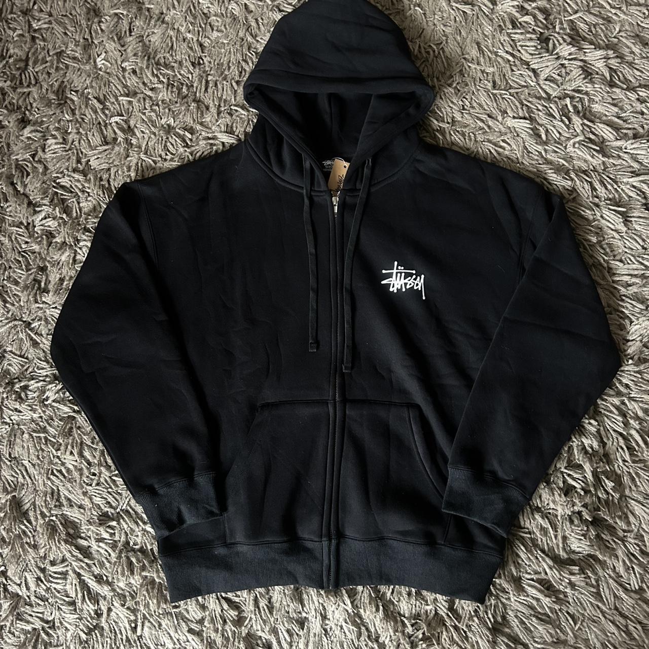 ★関税込★STUSSY★SS-LINK ZIP HOODIE★BLACK★ Stussy black SS Link zip up hoodie Brand new | Depop