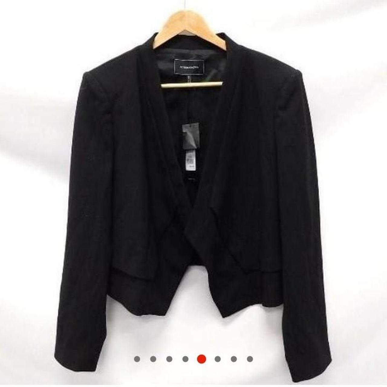 BCBGMaxazria Lloyd Cropped Angled Front Blazer NWT Depop