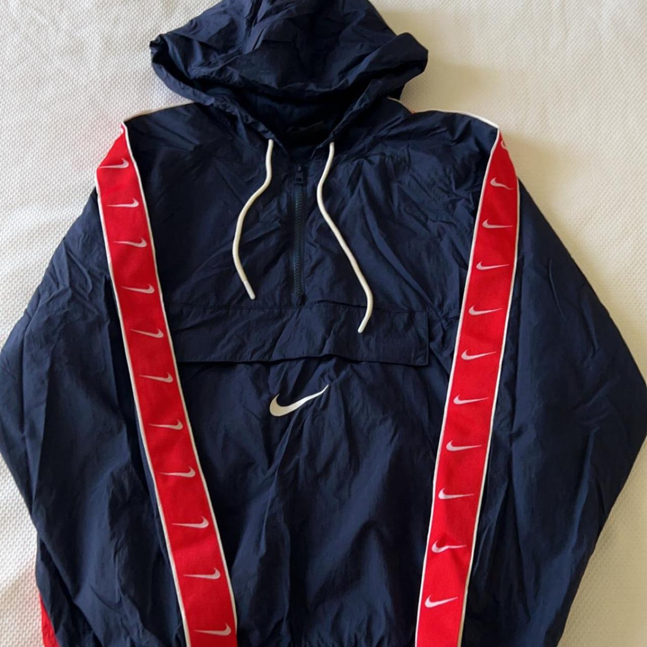 zip up windbreaker nike