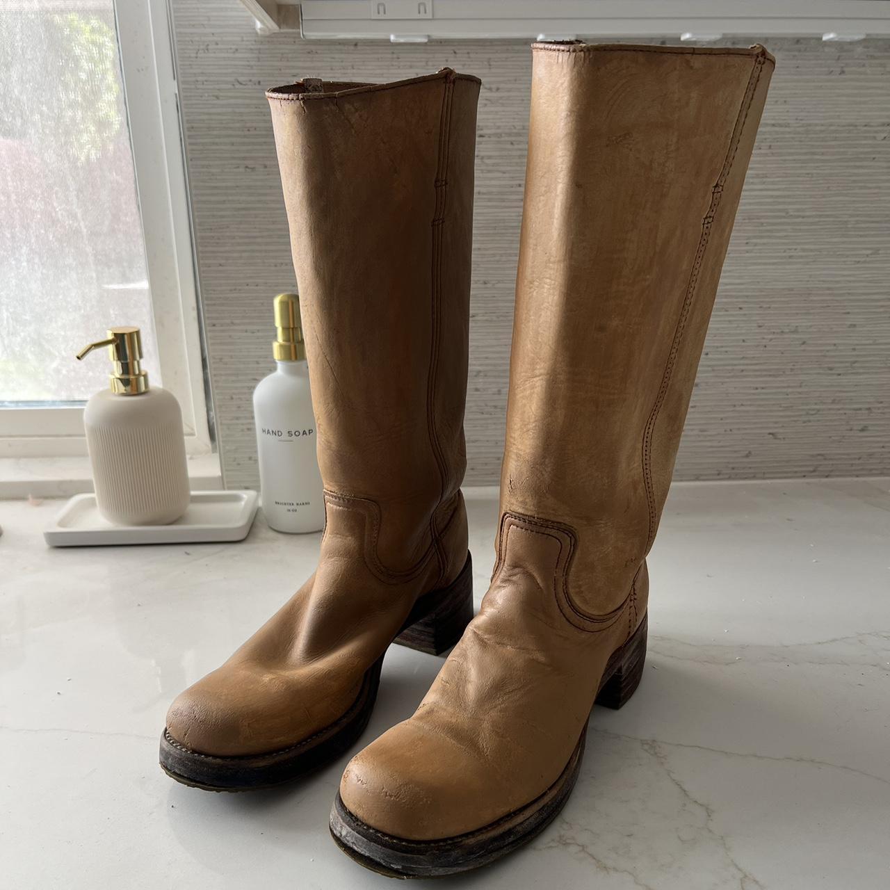 frye tan boots