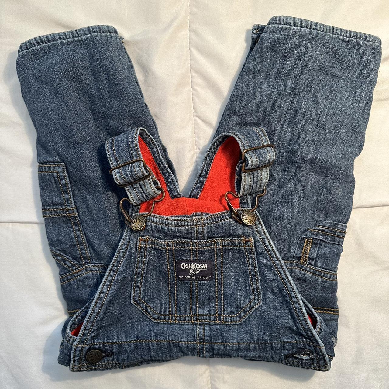 Baby Vintage OSHKOSH Overalls Size 9 Months... Depop