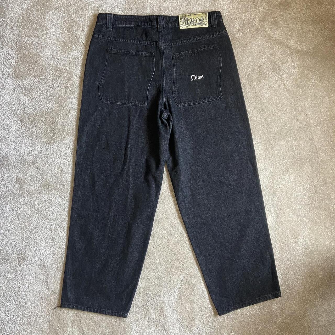 Dime Men's Black Jeans | Depop