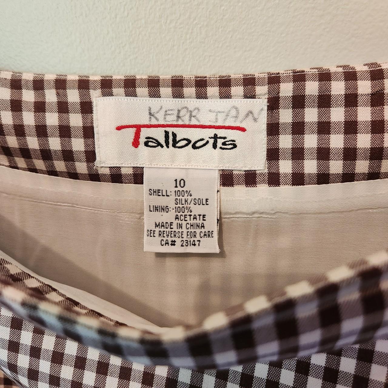 NWT Talbots embroidered toucan gingham mini skirt - Depop