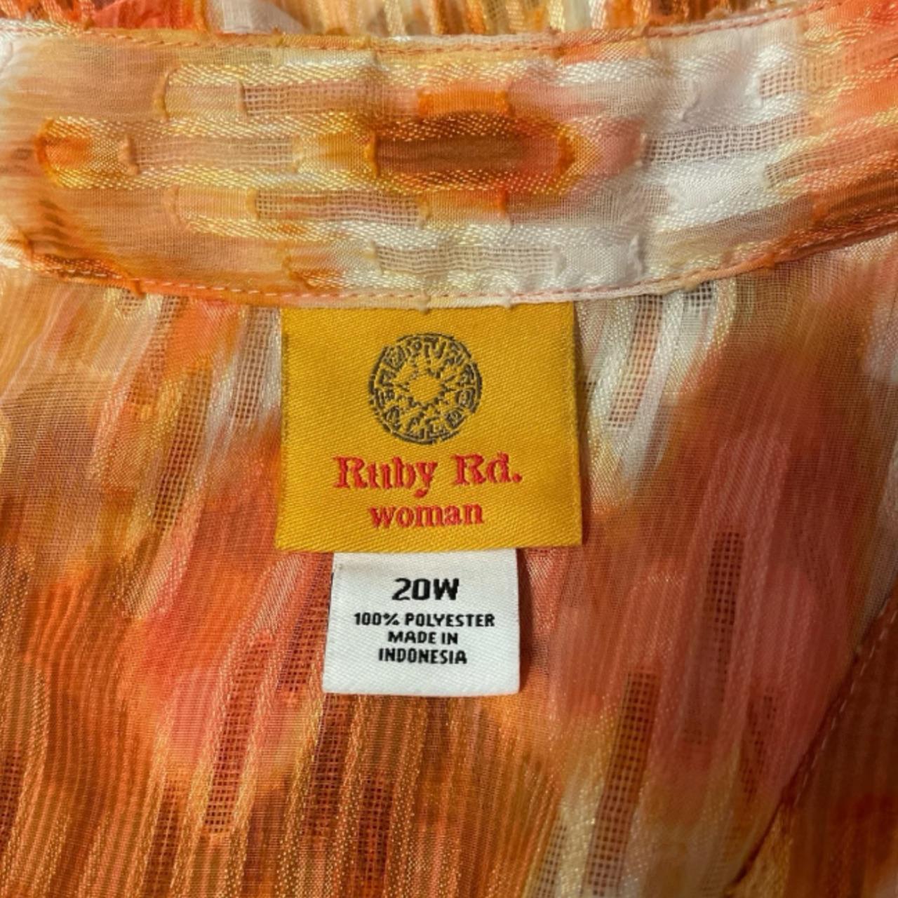 Ruby Rd. Women's Blouse - Orange/Multi - 20 – Rub… - image 3
