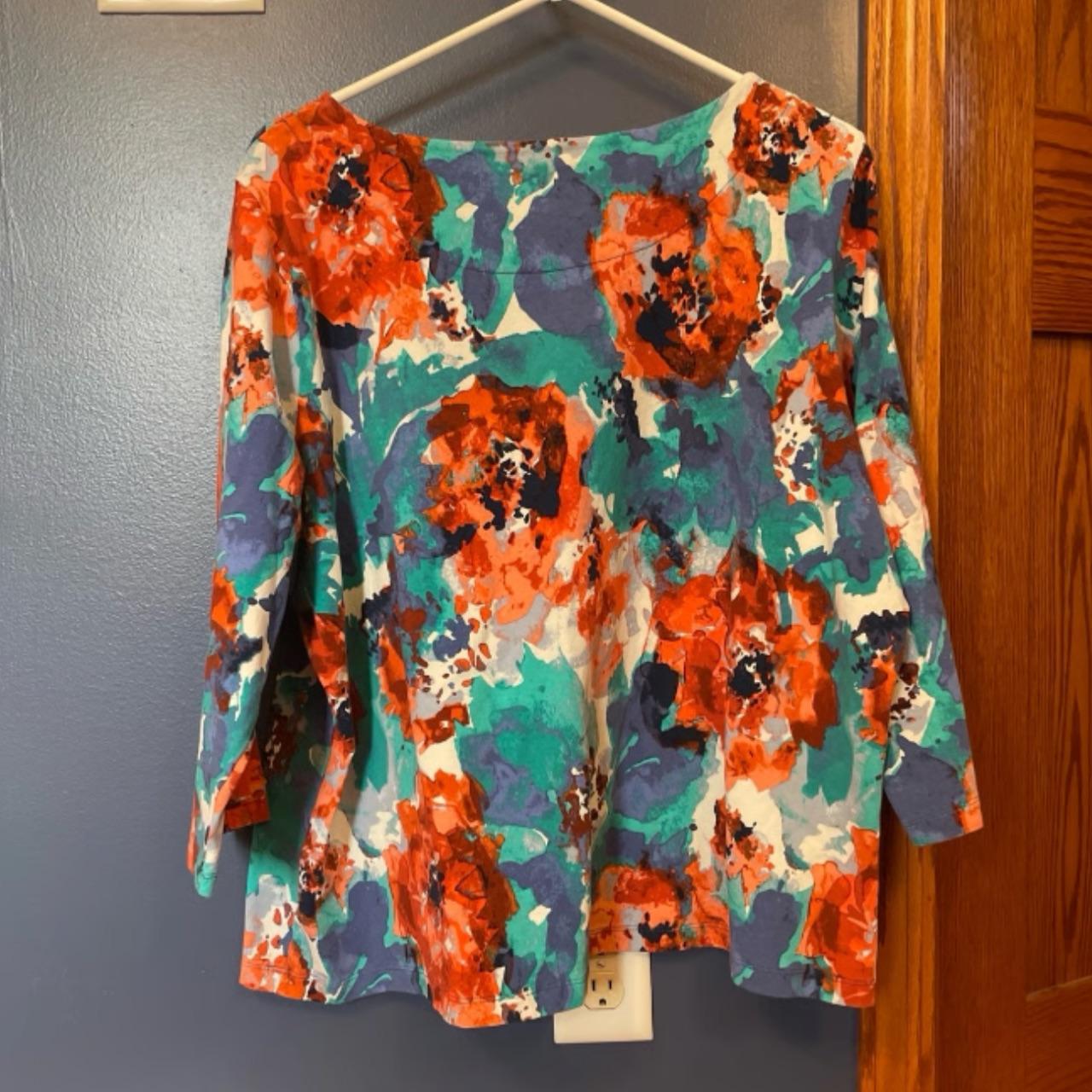 Ruby Rd. Women's Blouse - Multi/Blue - XXL – Ruby… - image 2