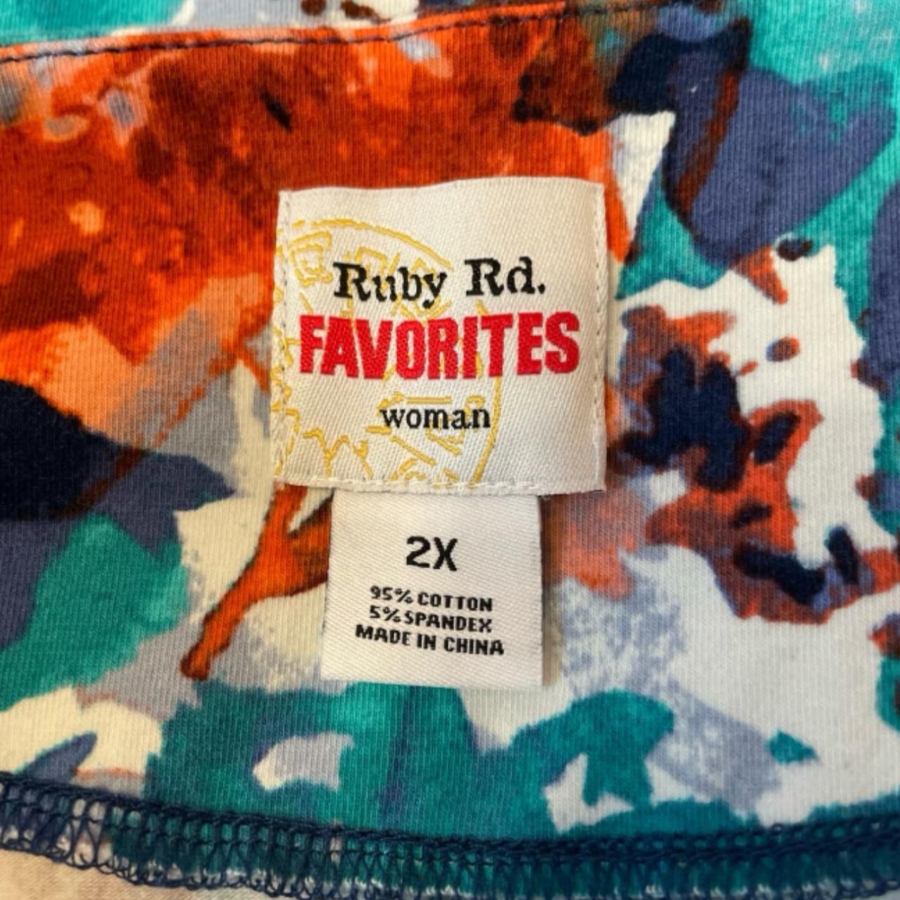 Ruby Rd. Women's Blouse - Multi/Blue - XXL – Ruby… - image 3