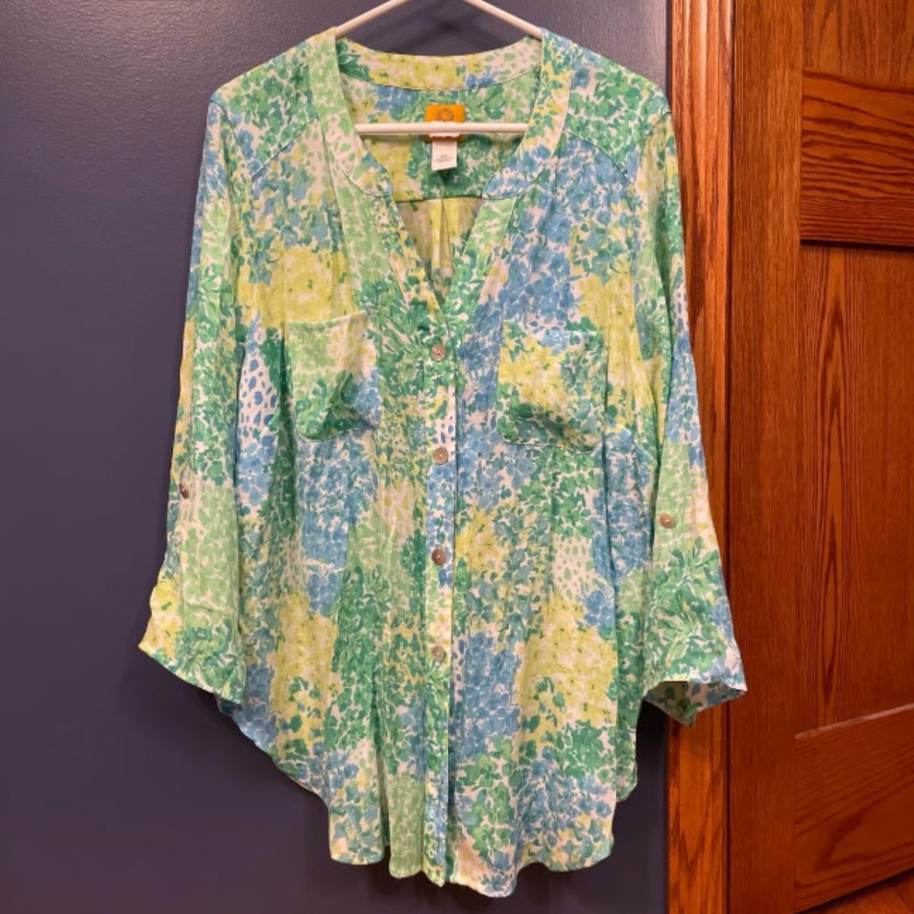 Ruby Rd. Women's Blouse - Multi/Green - XXL – Rub… - image 1