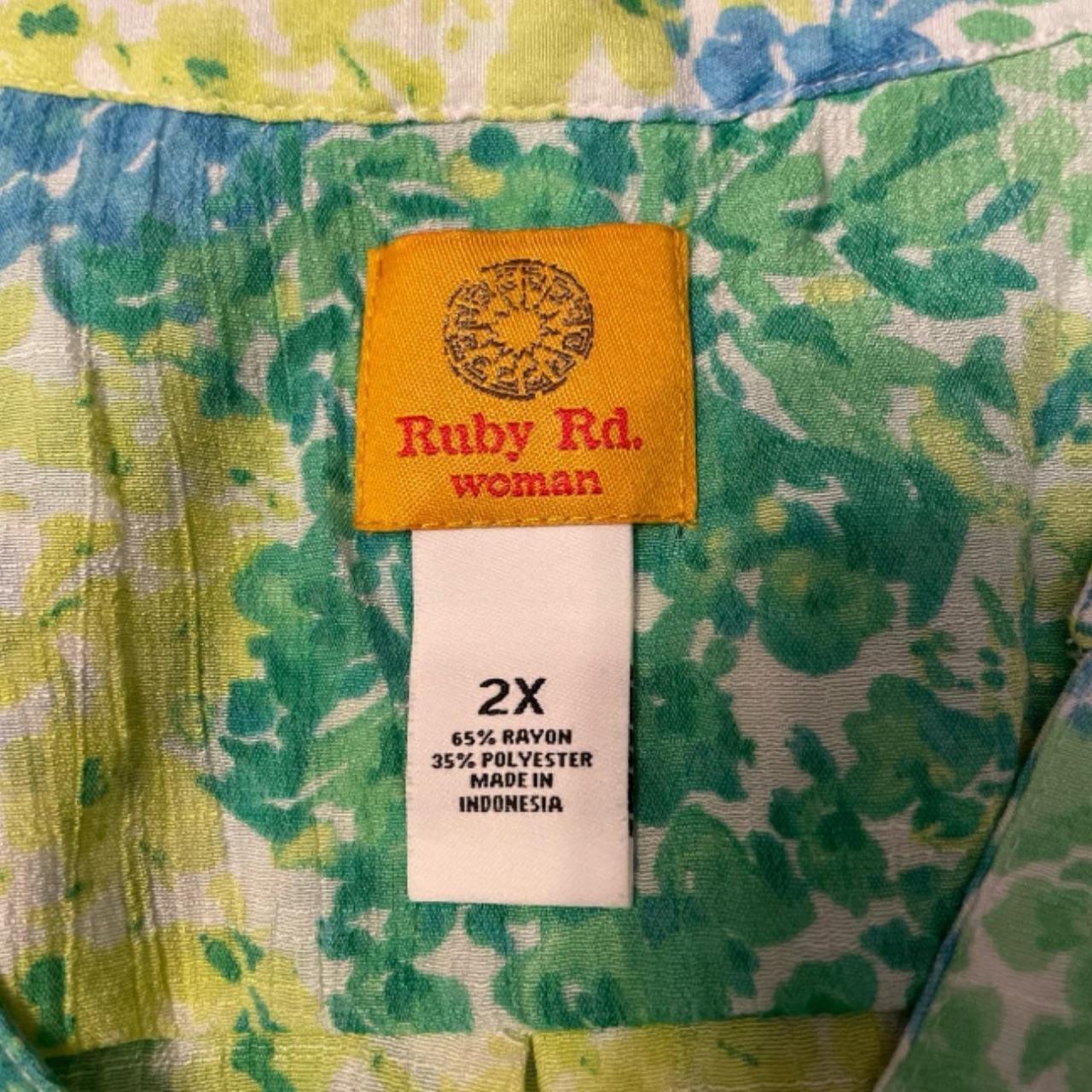 Ruby Rd. Women's Blouse - Multi/Green - XXL – Rub… - image 3