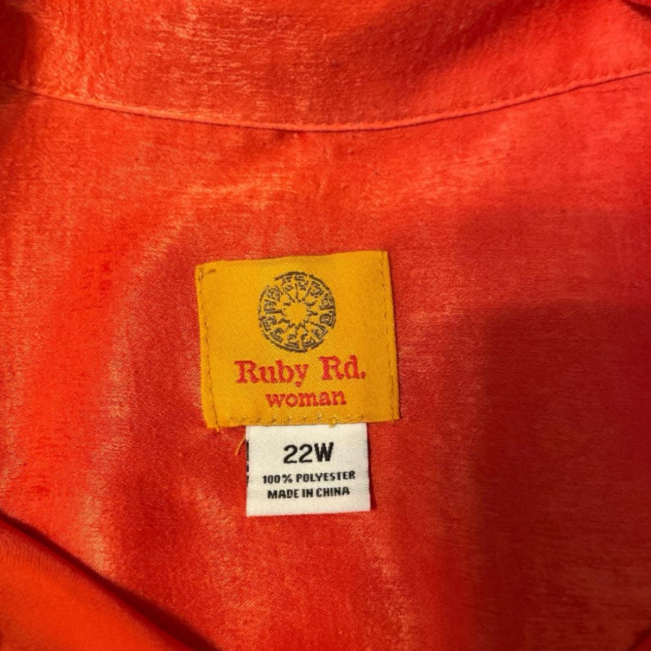 Ruby Rd. Women's Blouse - Orange/Red - 22 – Ruby … - image 3