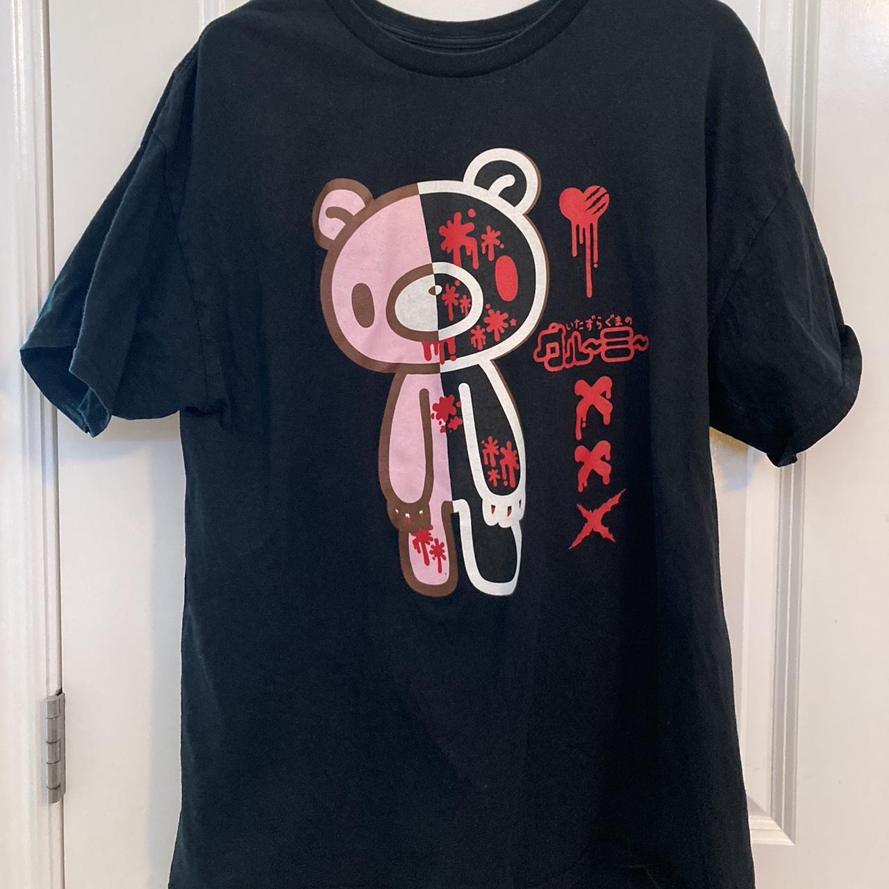 Gloomy bear black shirt XL Great condition only flaw... - Depop