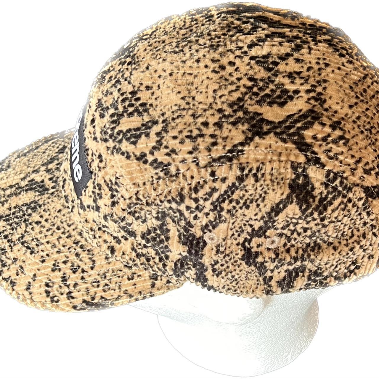 Supreme Snakeskin Corduroy Camp Cap Tan FW20 Brand New!