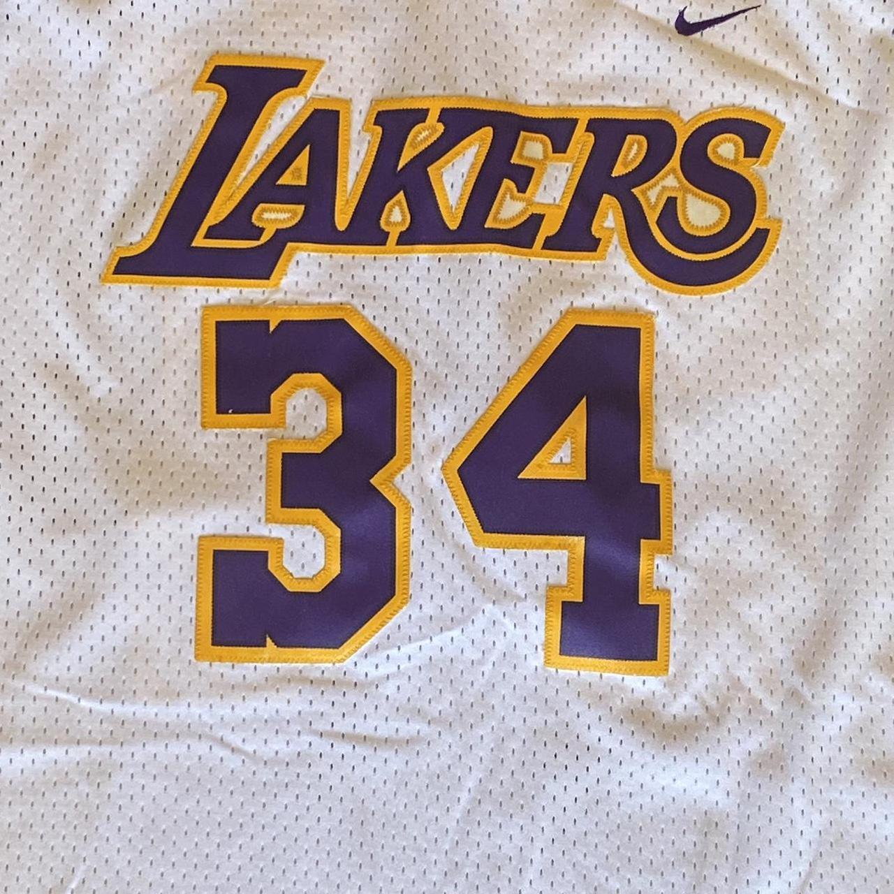 Los Angeles LA Lakers Shaq O'Neal #34 Nike Authentic - Depop