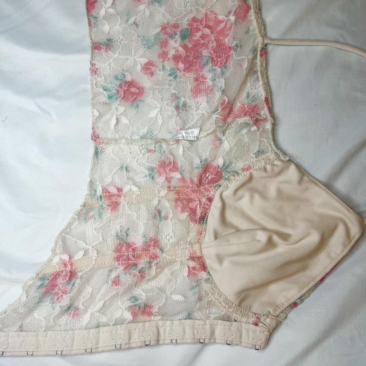 Bershka Women's Pink and Red Corset Depop
