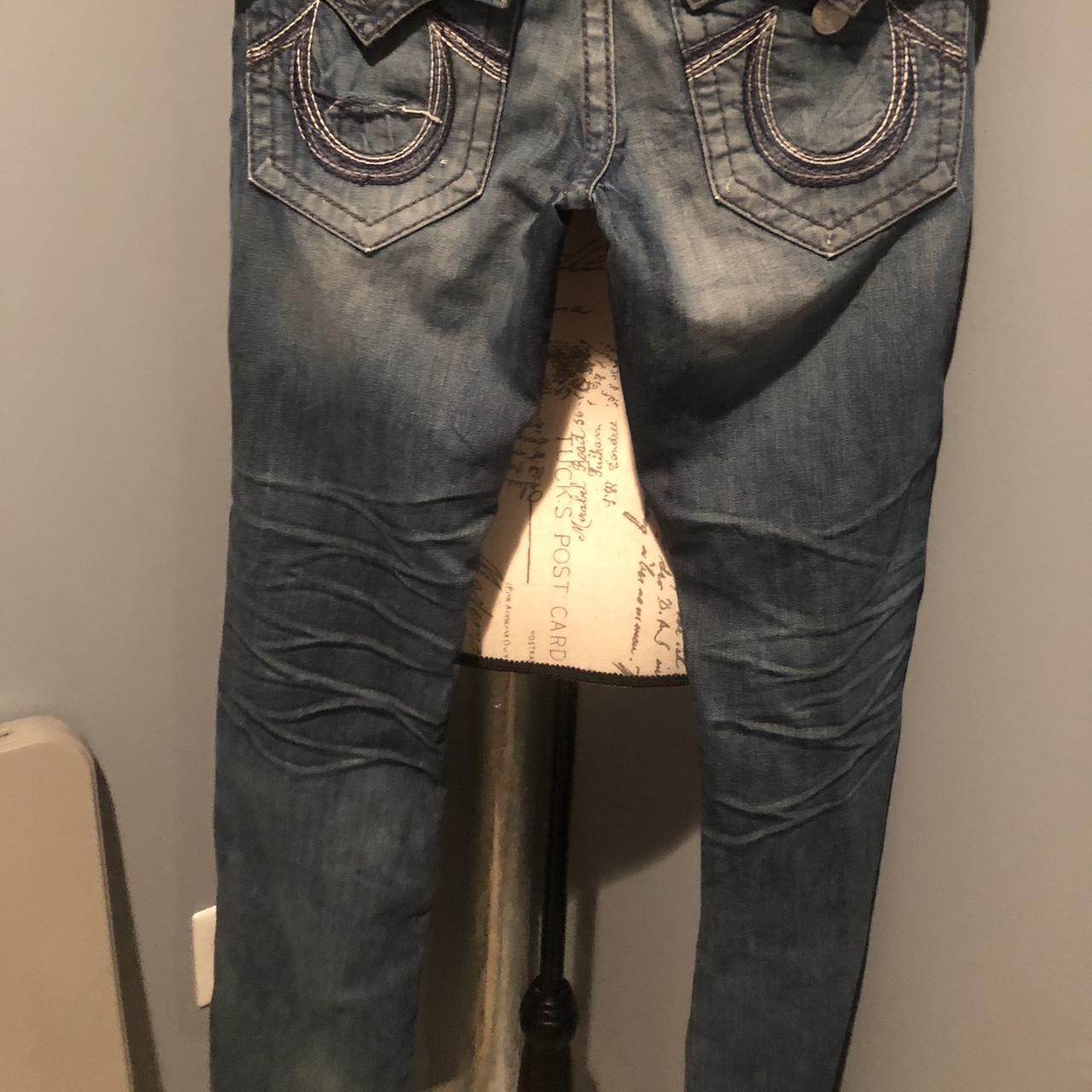 vintage true jeans, worn a few times size 28. men... - Depop