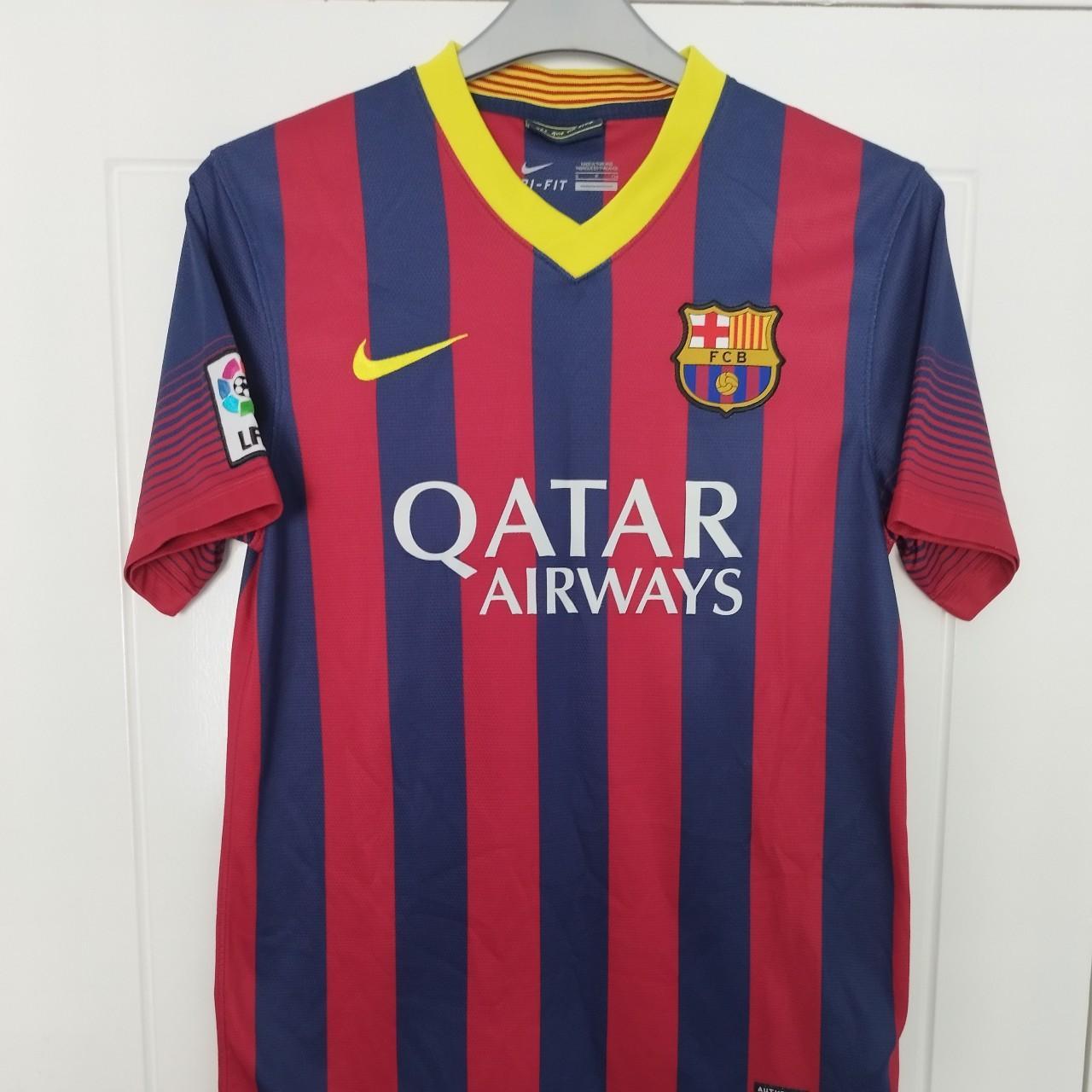 F.C Barcelona Football shirt kit Nike Messi 10... - Depop