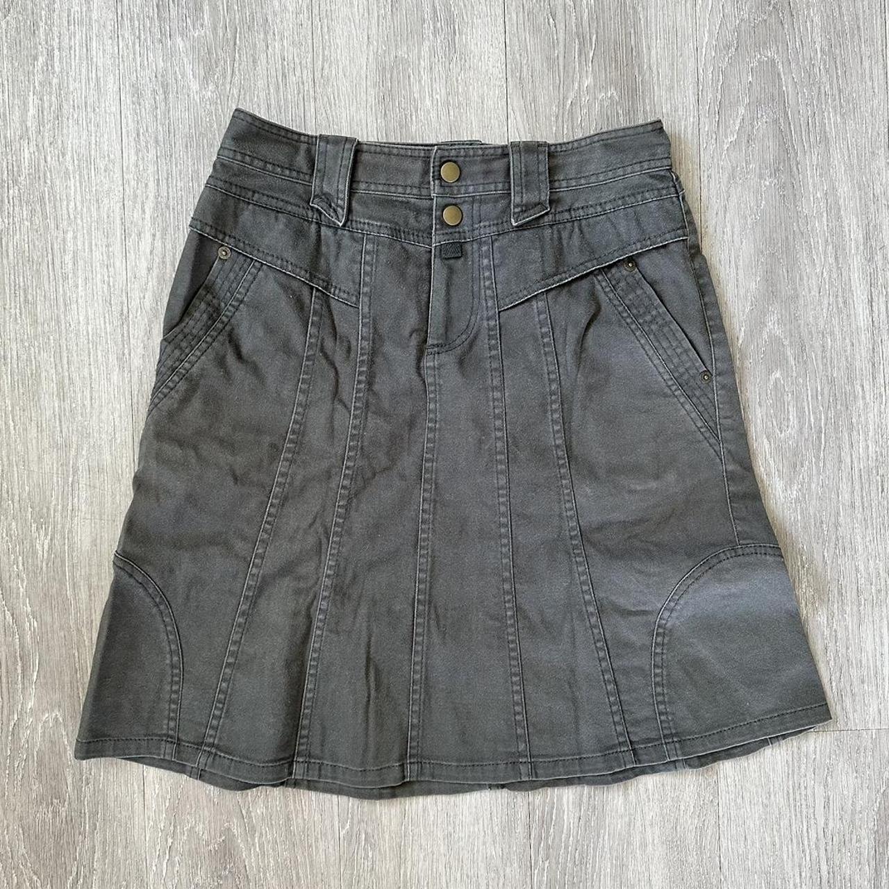 Marc Jacobs Black Grey Denim Skirt 