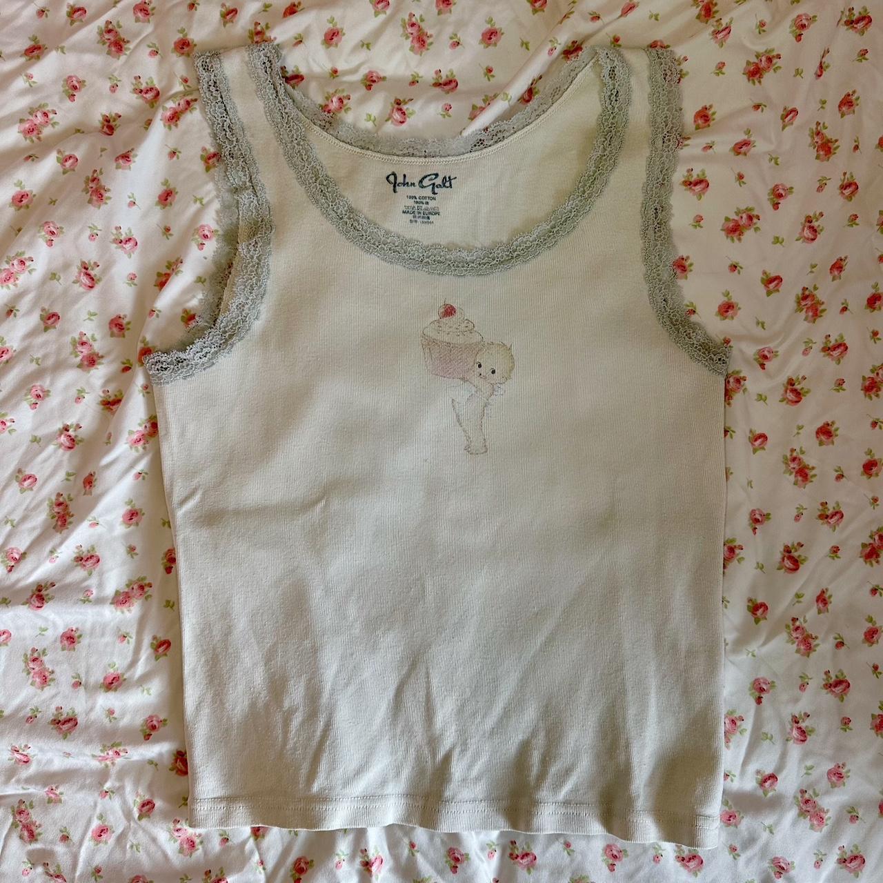 🎀 cupcake graphic brandy melville john galt tank top... Depop