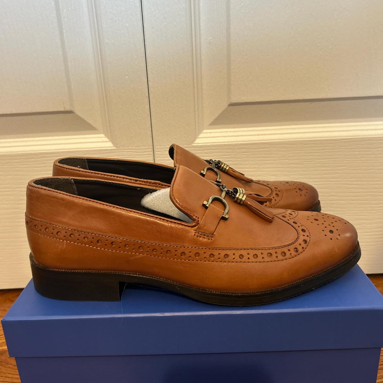 asos tan loafers