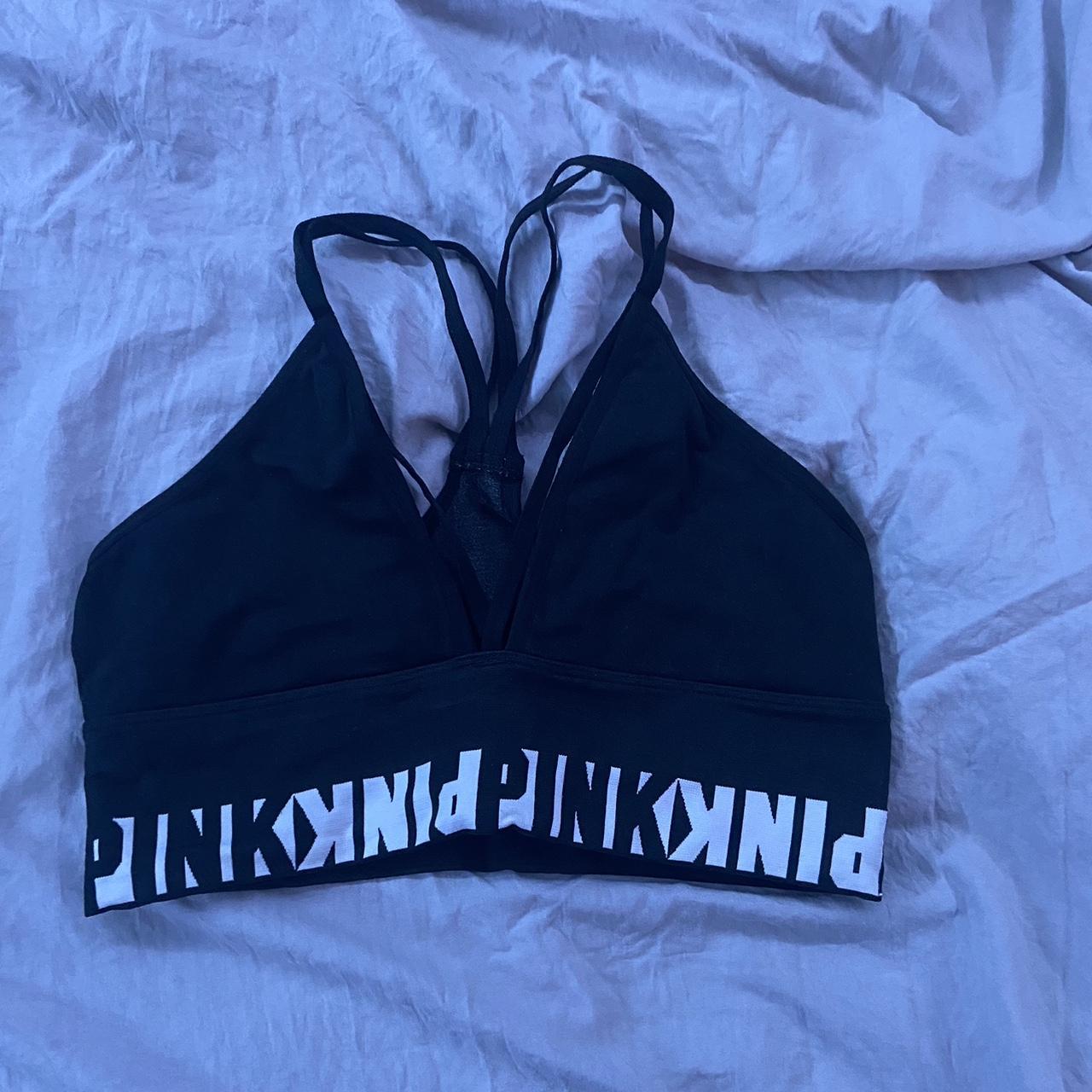 Victorias Secret Womens Black And White Bra Depop