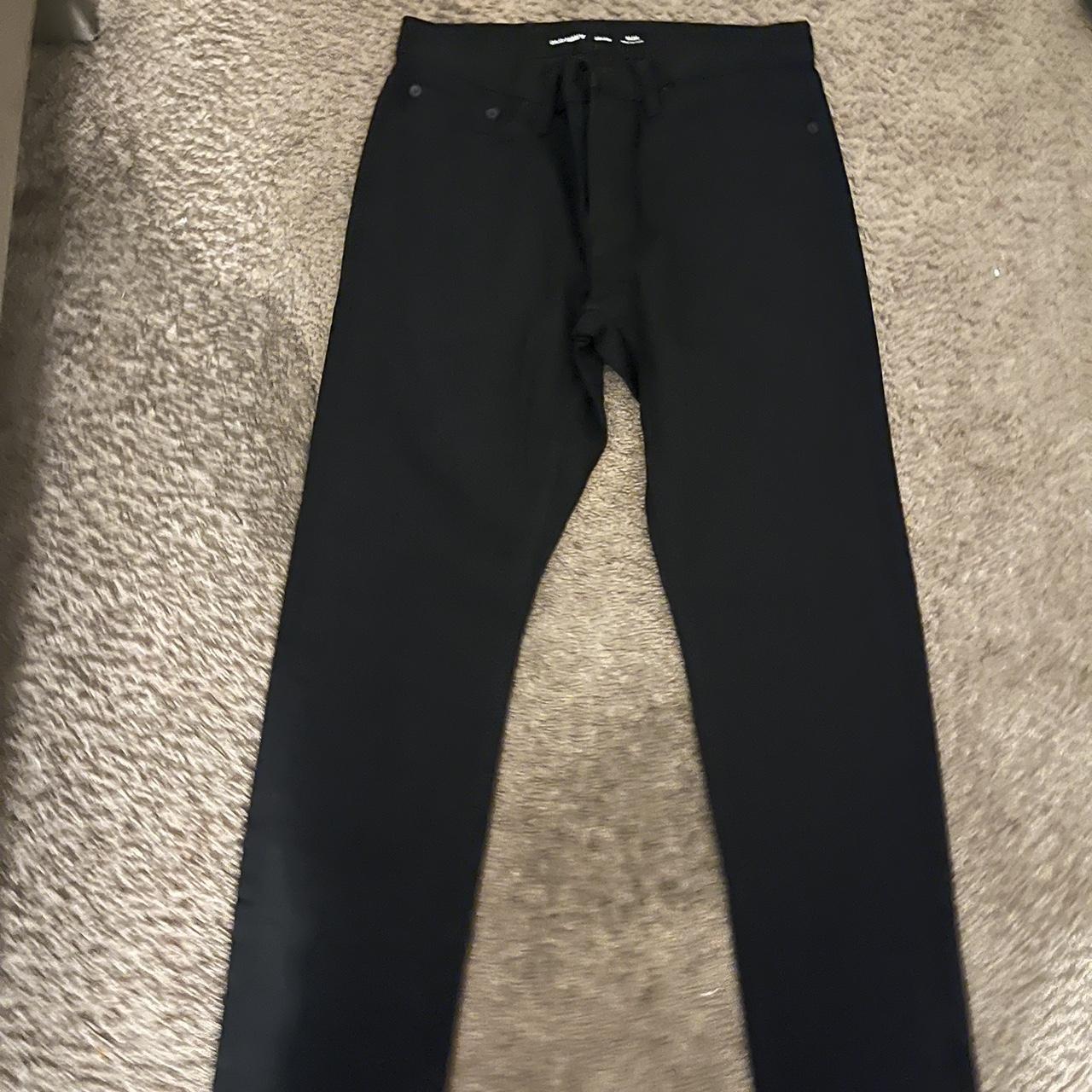 never worn old navy slim men’s 29x30 black pants - Depop