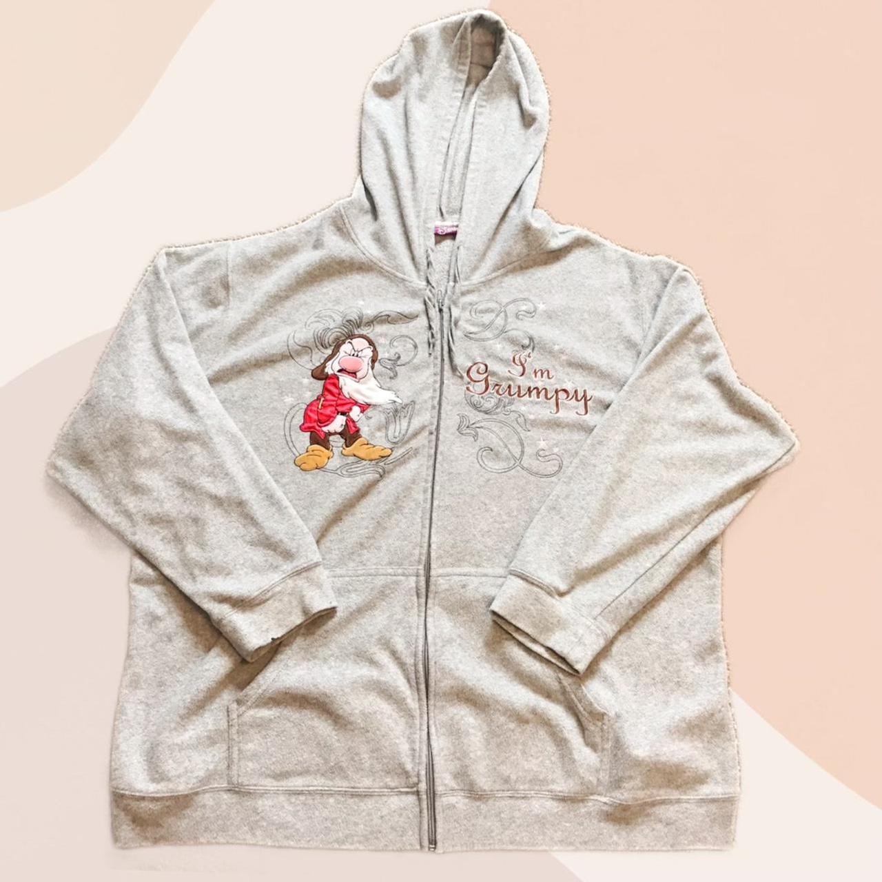 Disney Grumpy Fleece Zip Up Hoodie Size 4x but. Depop