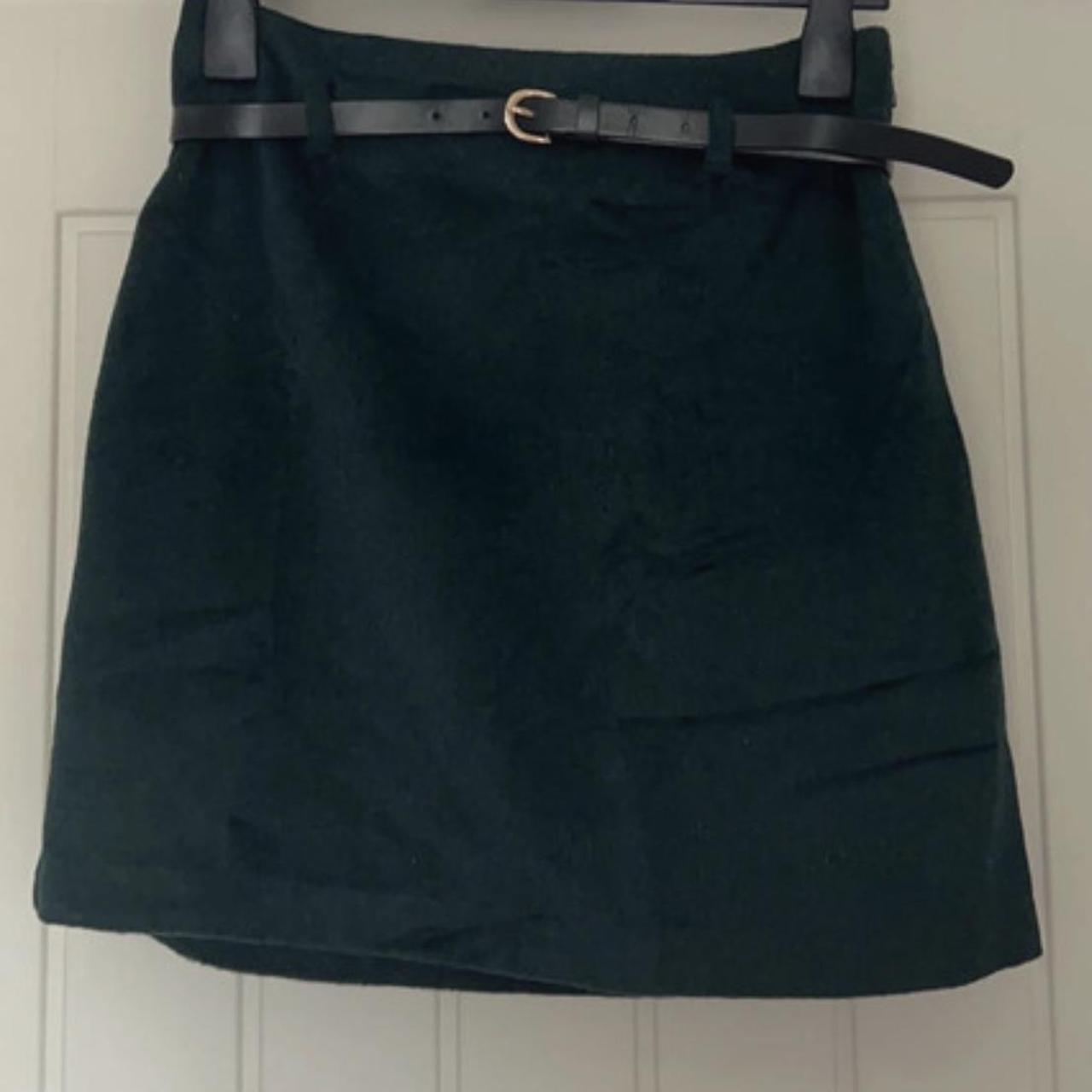 BNWT Size 10 New Look brushed a-line mini skirt with... - Depop
