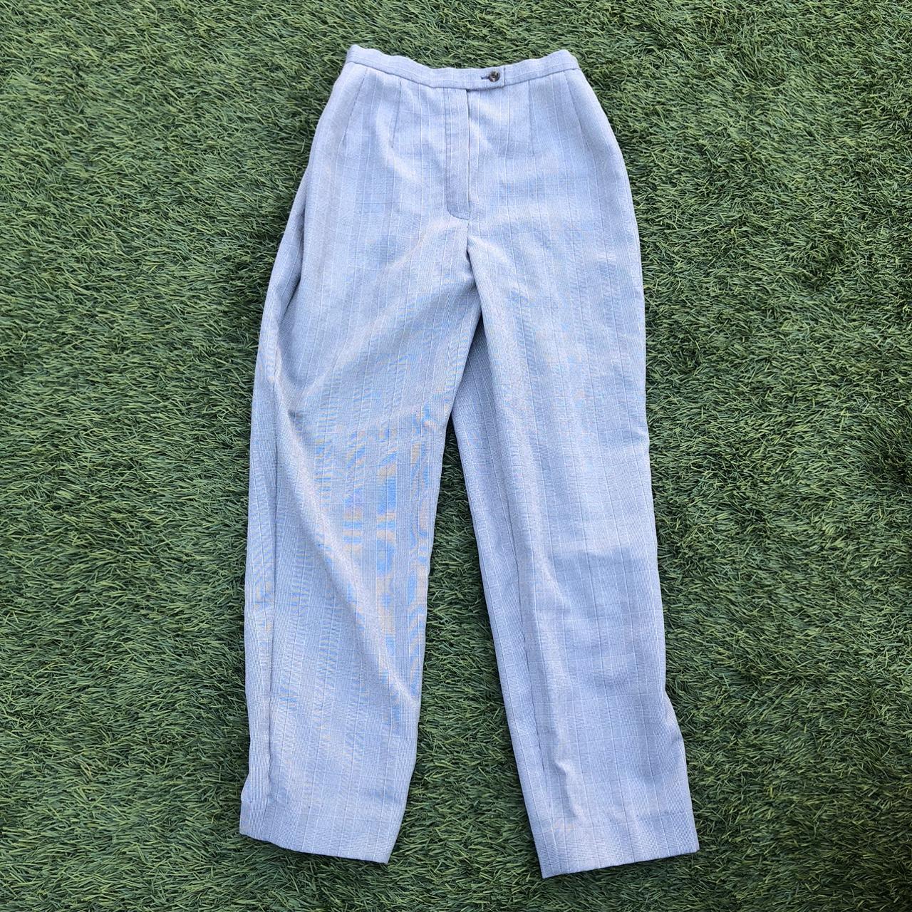 Black and White Patterned Dress Pants 28x30 No... Depop