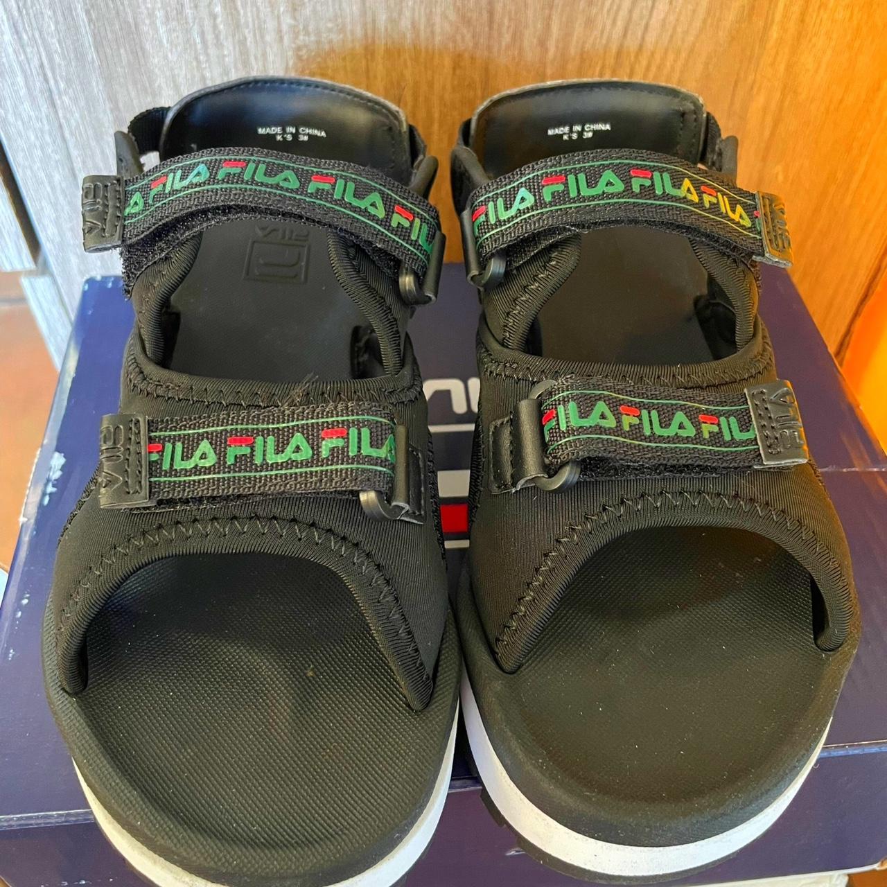 Rare find fila gucci color way kid sandals Uk 2 . Depop