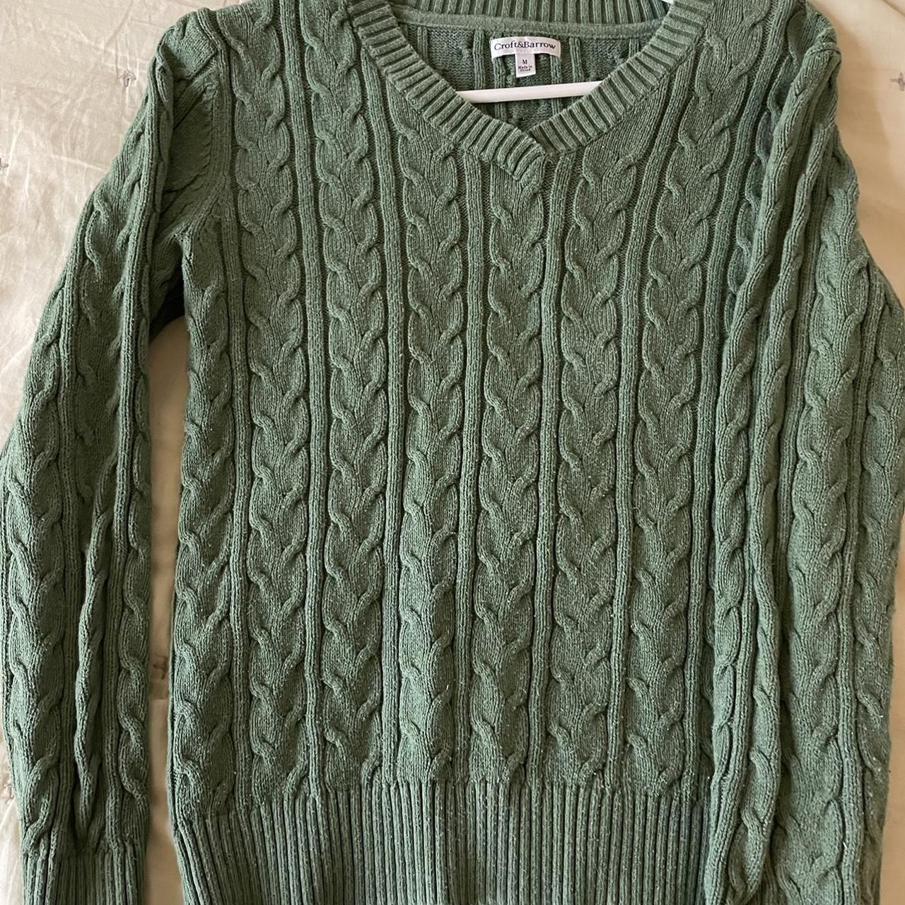 autumn downtown girlie sweater - cute green shade... - Depop