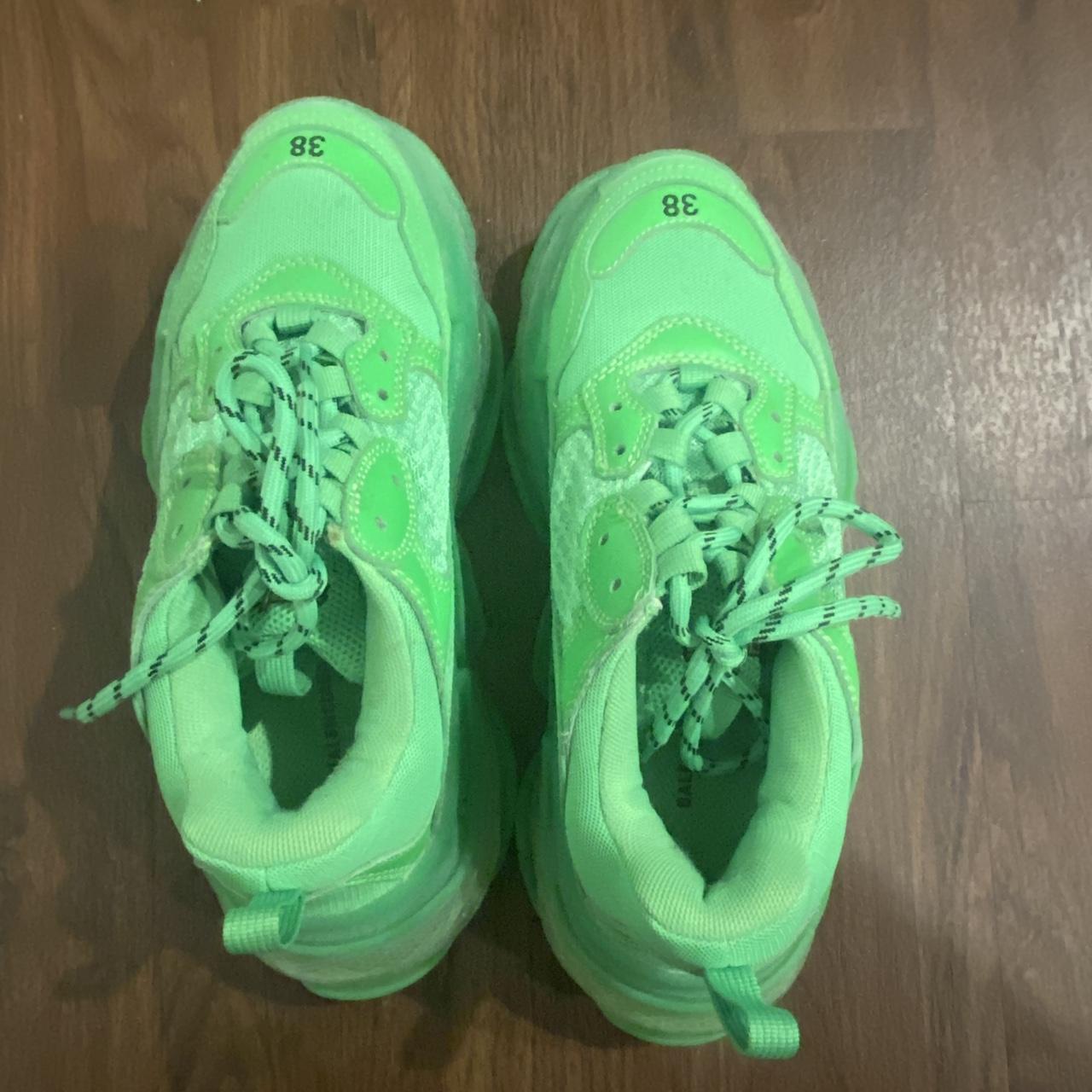 Balenciaga triple s neon green clearance womens